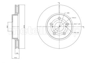 Disque de Frein Av  Toyota C-HR  Hybrid  *298