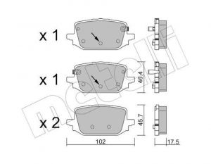 J/Plaqeuttes De Frein Arriere Nissan Qashqai J12