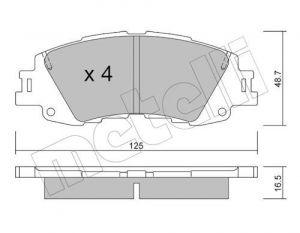 J/PLAQETTES DE FREIN AV TOYOTA