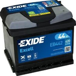 BATTERIE EXIDE EXCELL 44Ah 420A 207X175X175 EQ:B18