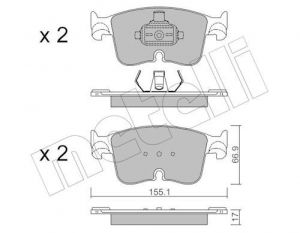 J/plaquettes de frein avant vw golf VIII/caddy 5   9/2020