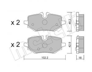 J/Plaquettes Arriere BMW 118/116D F70