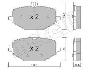 J/Plaquettes Arriere Mercedes G 350d W463